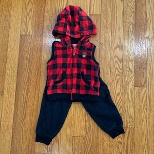 Carter’s fleece vest and pants 18 months